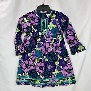 Hartstrings floral corduroy dress size 5
